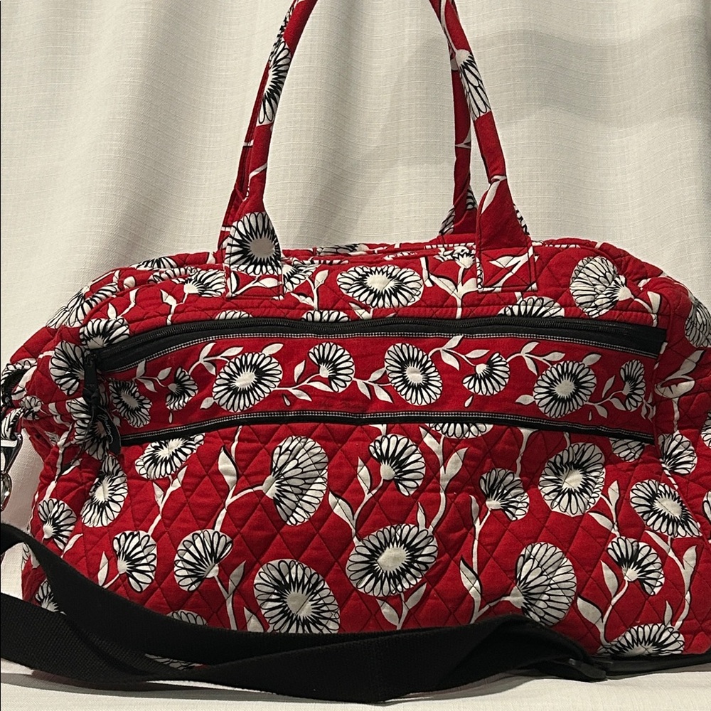 Vera Bradley Deco Daisy Weekender Retired